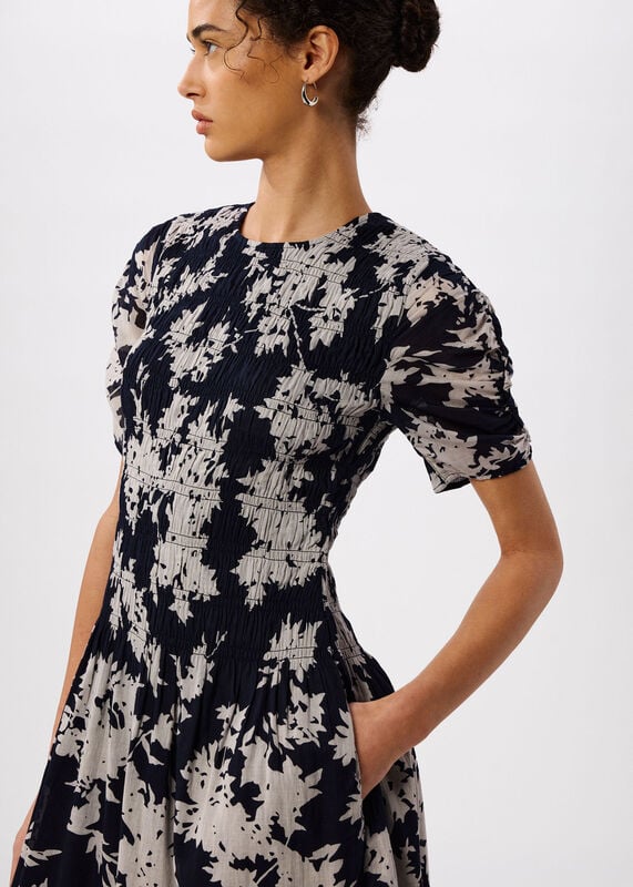 Navy Shadow Floral Avery Dress