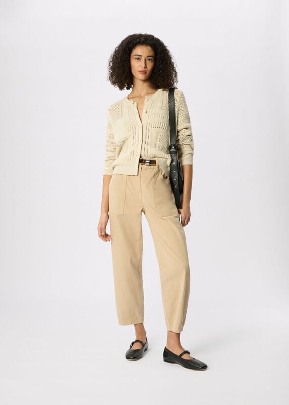Neutral Tessa Casual Trouser